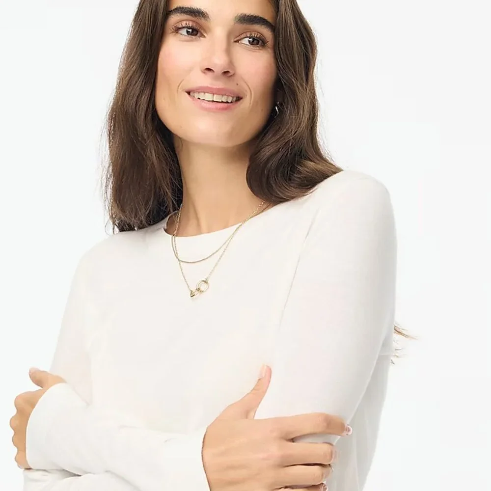 J. Crew Teddie Crew Neck Sweater M